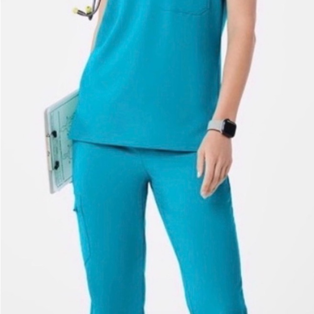 Figs Turquoise Scrub Set - XS/S
